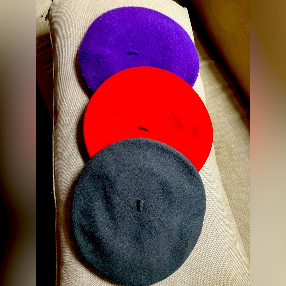 wool beret 3 pack